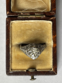 Luxusní art deco platinový prsten s velkým přírodním diamantem - 2,30 ct (4).JPG
