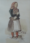 Jaroslav Vojna - Girl with Christmas cake