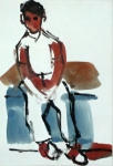 Sitting boy