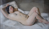 Bohumil Lonek - Reclining nude girls