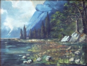 Storm over the lake