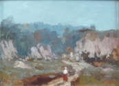 Alois Hejl - Landscape with figure
