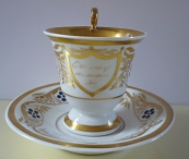 Empire style cup and saucer - Berlin