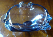 Bowl of free blown glass