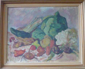 Jan Vachal - Still life with vegetables