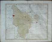 Kourim region of Müller's map of Bohemia