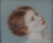 Alois Porges - Portrait of a Girl's Head