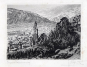 View of the town of Merano Tappeinerweg