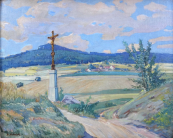 Fr. Castek - Landscape with path and God's torment