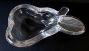 Ashtray with silver leaf - Cristalleries de Vannes-le-chatel et Vierzon