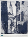 Vladislav Röhling - View of the town Cesky Krumlov