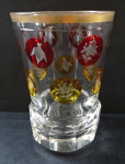 Goblet with yellow and ruby medallions