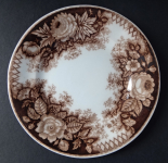 Brown pottery plate - Amberg