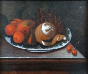 Baroque still life with fruit and citrus