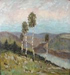J. Kar. Jelinek - View of the valley with the river