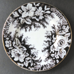 Small shallow plate with brown ornament - Altrohlau