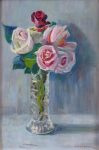 Vaclav Vyhnanek - Roses in a vase
