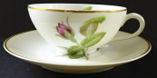 Coffee cup, with roses Du Bengale - Paris
