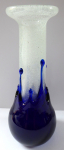 Vase blue and bubble glass - Pavel Jezek