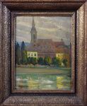 Pal Kerner - Morning on the bank of the Danube