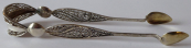 Sugar tongs, decorated with filigree