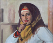 Viktor Voroncov - Russian woman in scarf