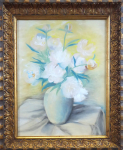 Vaclav Novotny - White peonies in a vase