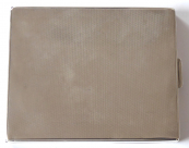 Silver case with guilloche
