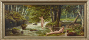 Josef Stanislav Ottmar - Naked girls by the river under the trees