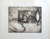 Vratislav Jan Zizka - Woman, with a mirror ( window into space )