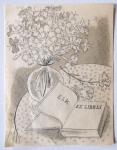 Cyril Bouda - Still life with a book and flowers