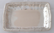 Silver rectangular bowl, pattern Chippendale - Wilkens & Söhne, Bremen