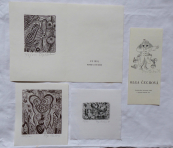 Olga Cechova - PF 1976, Ex libris, Invitation, untitled