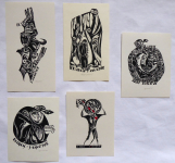 Anna Grmelova - Five ex libris J. Runstuk 