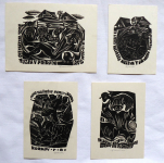 Anna Grmelova - 2x ex libris Wallachian Museum, 2x Book of the Wallachian Museum 