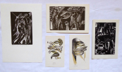 Nadezda Synecka - Three woodcuts, two color lithographs 