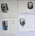 Vojtech Cinybulk - Czech writers PF 1977, PF 1979, 2x PF 1980 