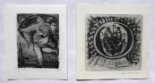Jana Jemelkova - Ex libris JRB, Dr. L. Lamac 