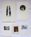 Five exlibris - Vychodilova, Benes, Valenta, Maresova, Ryvolova 