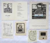 Five graphics and one ink drawing - Zenger, Lander, Panuska, Bruknerova Rouserova 