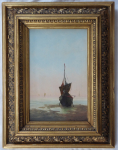 Baron Saamen - Sailboat at the seashore
