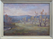 Josef Hlavacek - Autumn landscape with hills