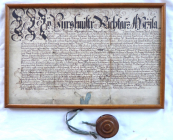 Accompanying document with seal - Moravian Margrave