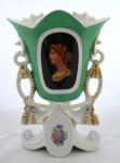 Vase with a portrait of an ancient girl - Christian Fischer, Pirkenhammer