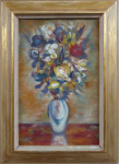 Bouquet in a vase - signature illegible
