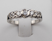 Ring from Riviera with diamonds approx. 0,40 ct and white gold