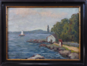 Josef Bino - Promenade by the lake
