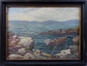 Josef Bino - Boat in the bay