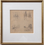 Ferdinand Engelmüller - Four pencil drawings