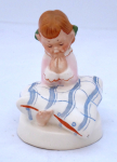 Little girl in nightgown and pillow - Royal Dux